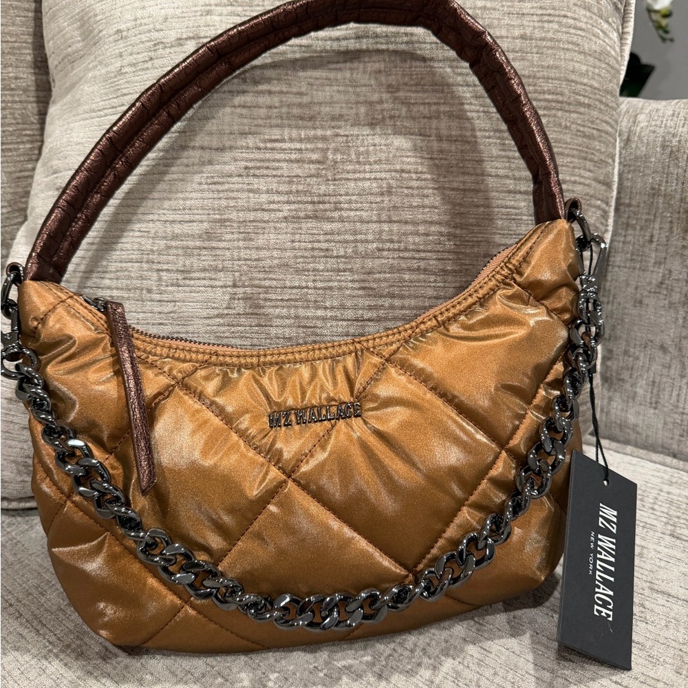 MZ Wallace Quilted Bowery Shoulder Bag
Tiger Eye Pearl, NWT ⭐️RARE ⭐️ - Picture 5 of 16